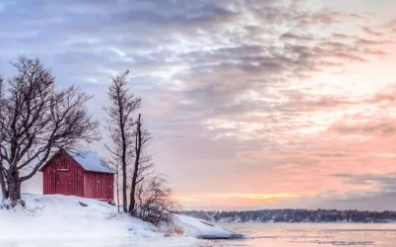 Wintercamping in Schweden