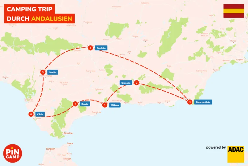 Rundreise durch Südspanien