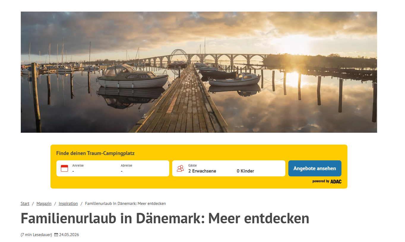 Alles rund um deinen Campingurlaub in Dänemark mit der ganzen Familie
