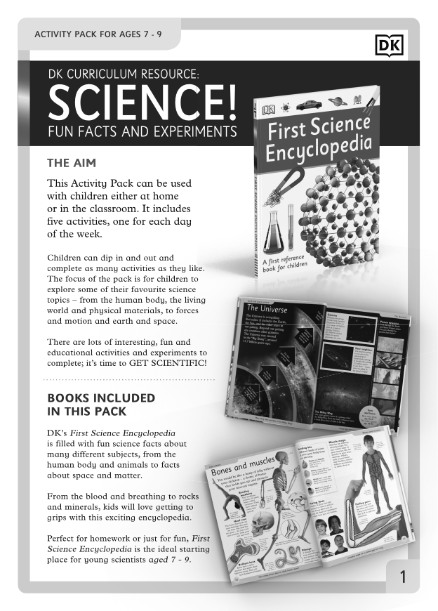 Science Fun Facts and Experiments Activity Pack