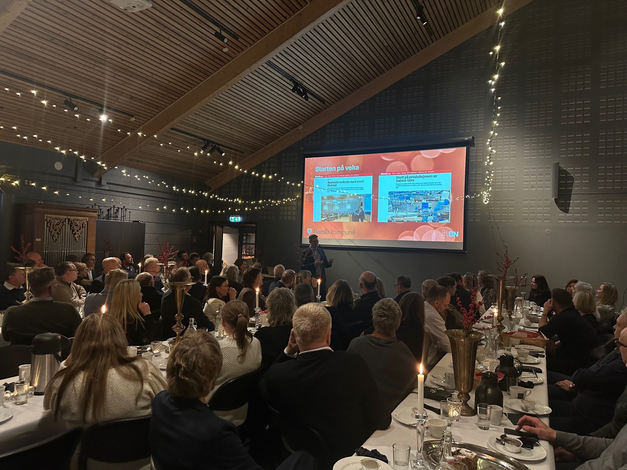 Ordførar og varaordførar sin julelunsj 2024