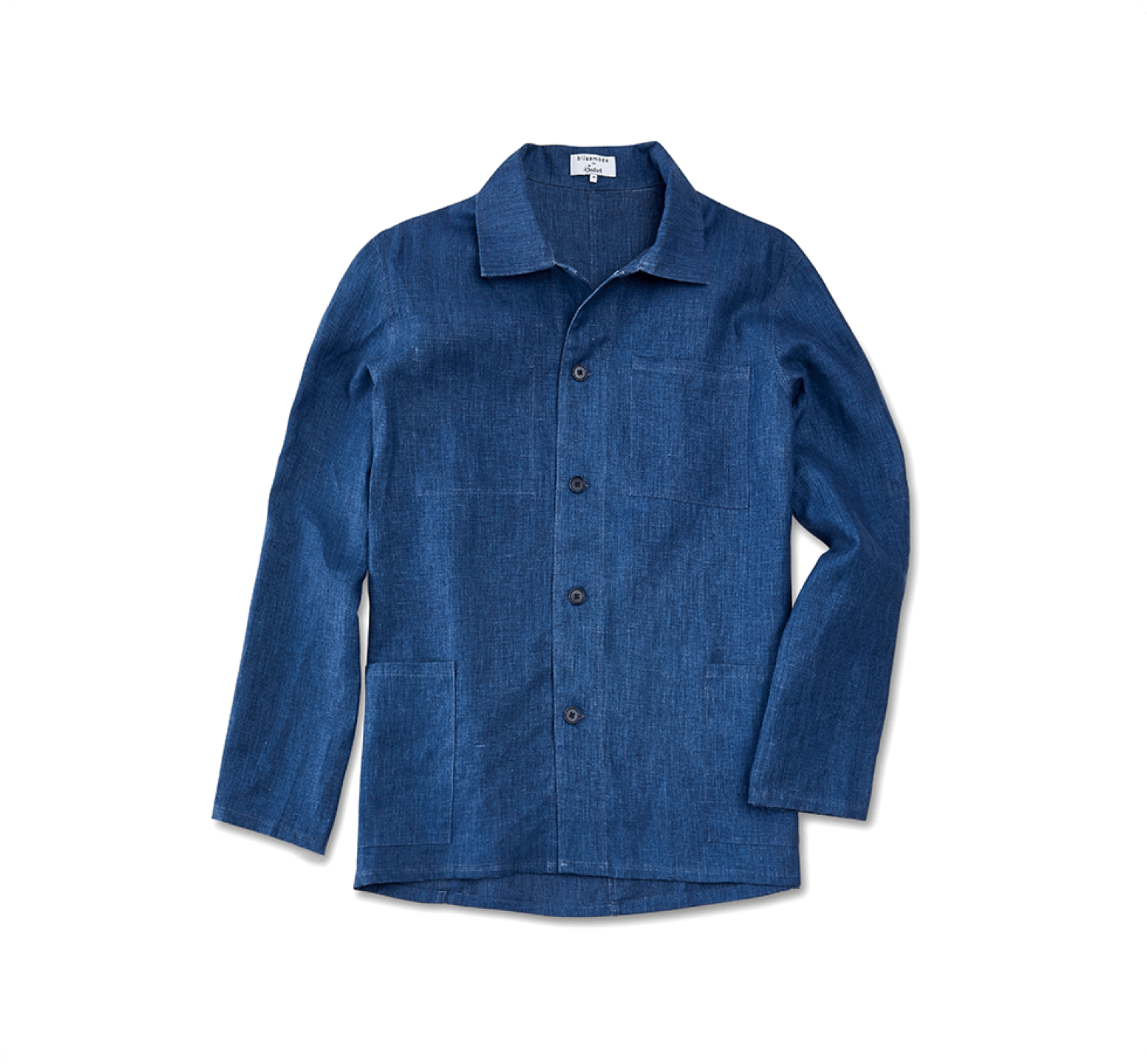 Product photography of the Sabah blue shirt 