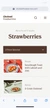 Screenshot from the Chobani Foodservice mobile recipes page