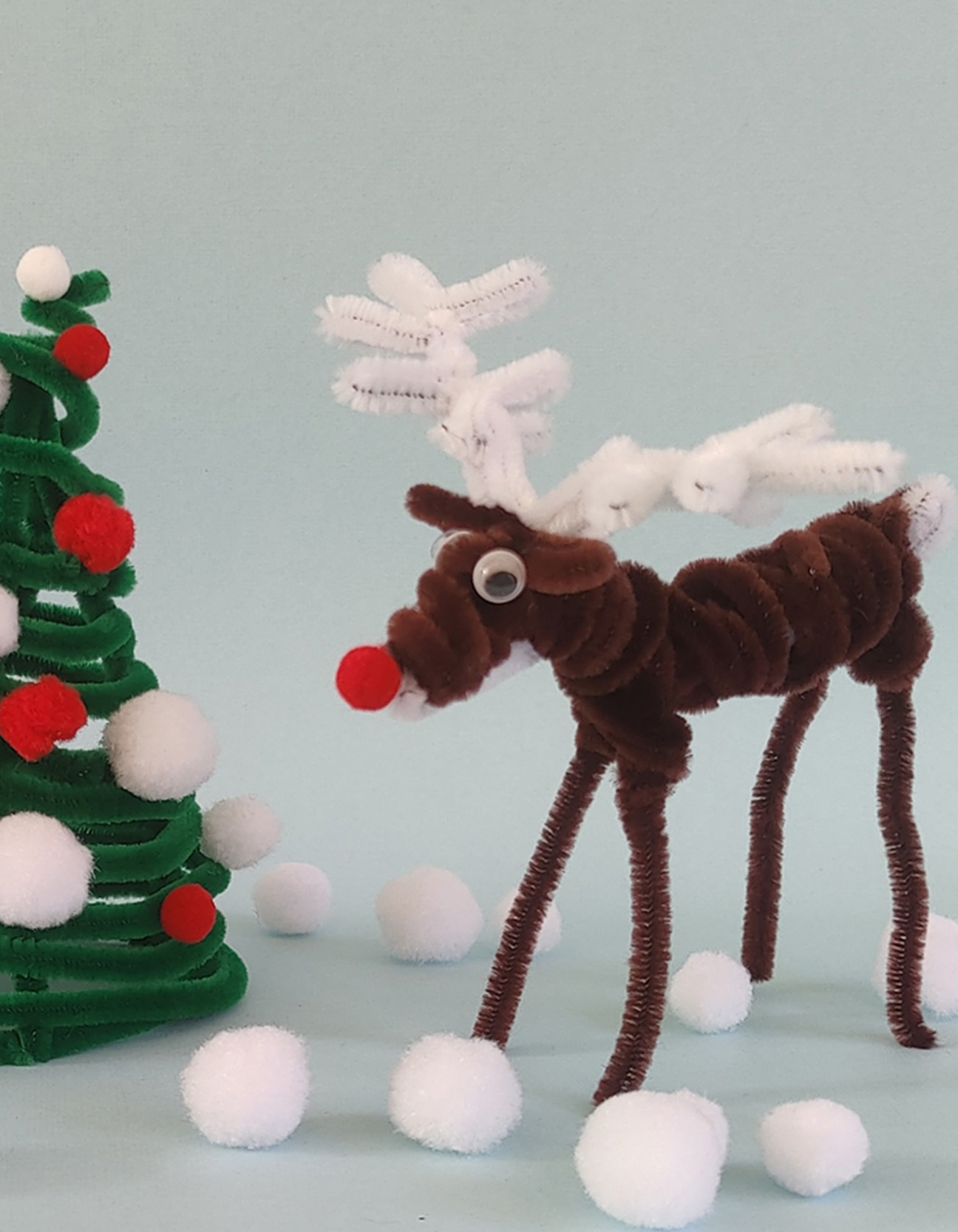 DIY : Rudolf le Renne en fil chenille - Thumbnail