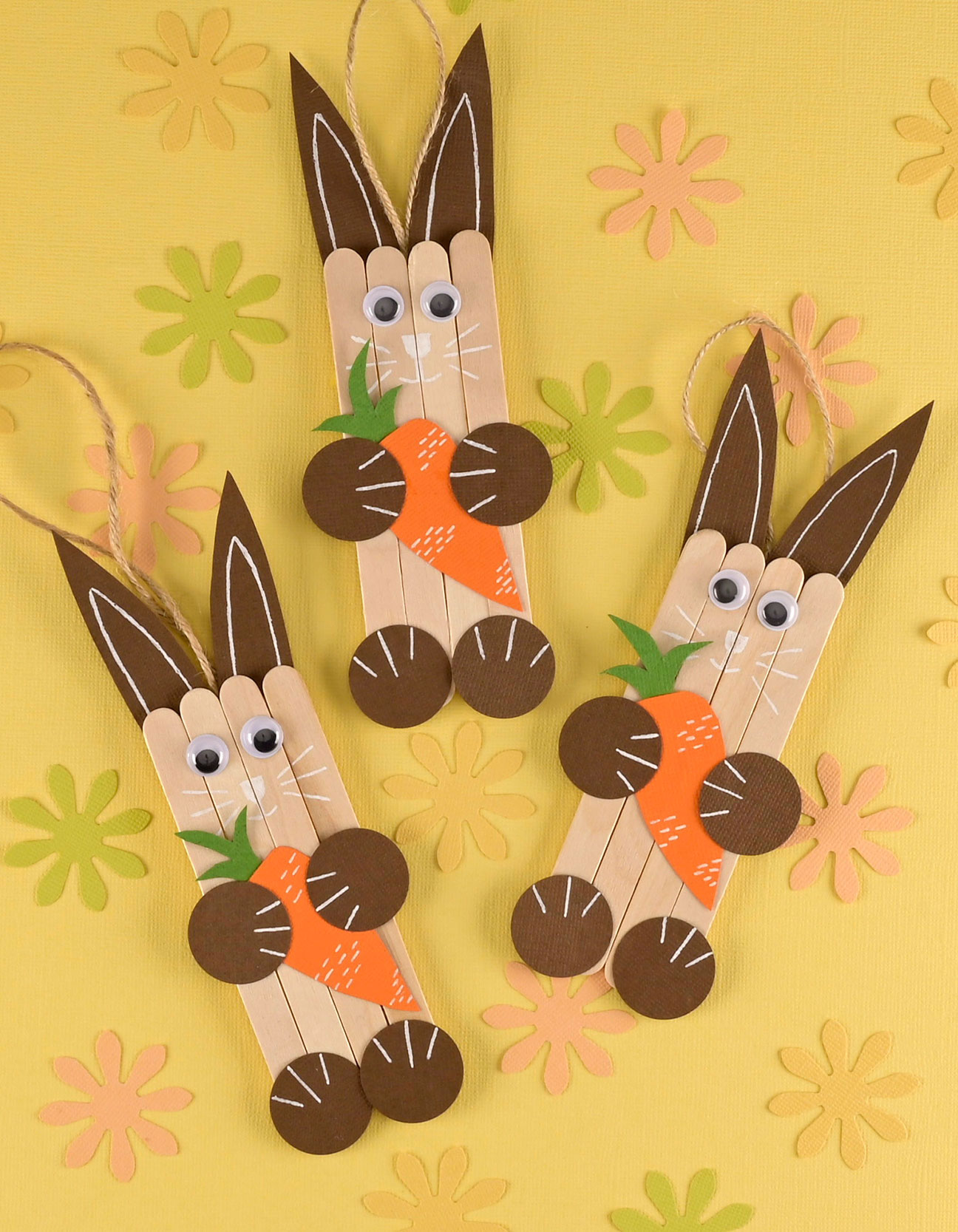 DIY de Pascua: Manualidad de conejitos con palitos de helado