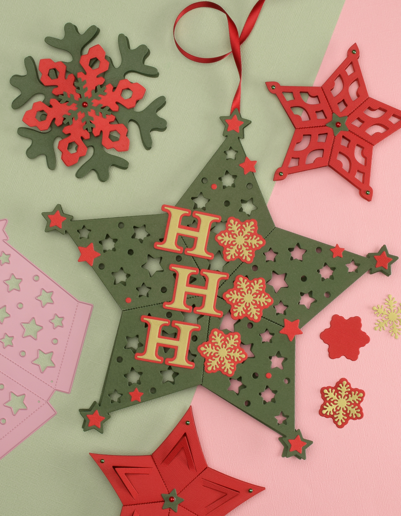 DIY: Folding Dies Christmas Star Ornaments - Thumbnail