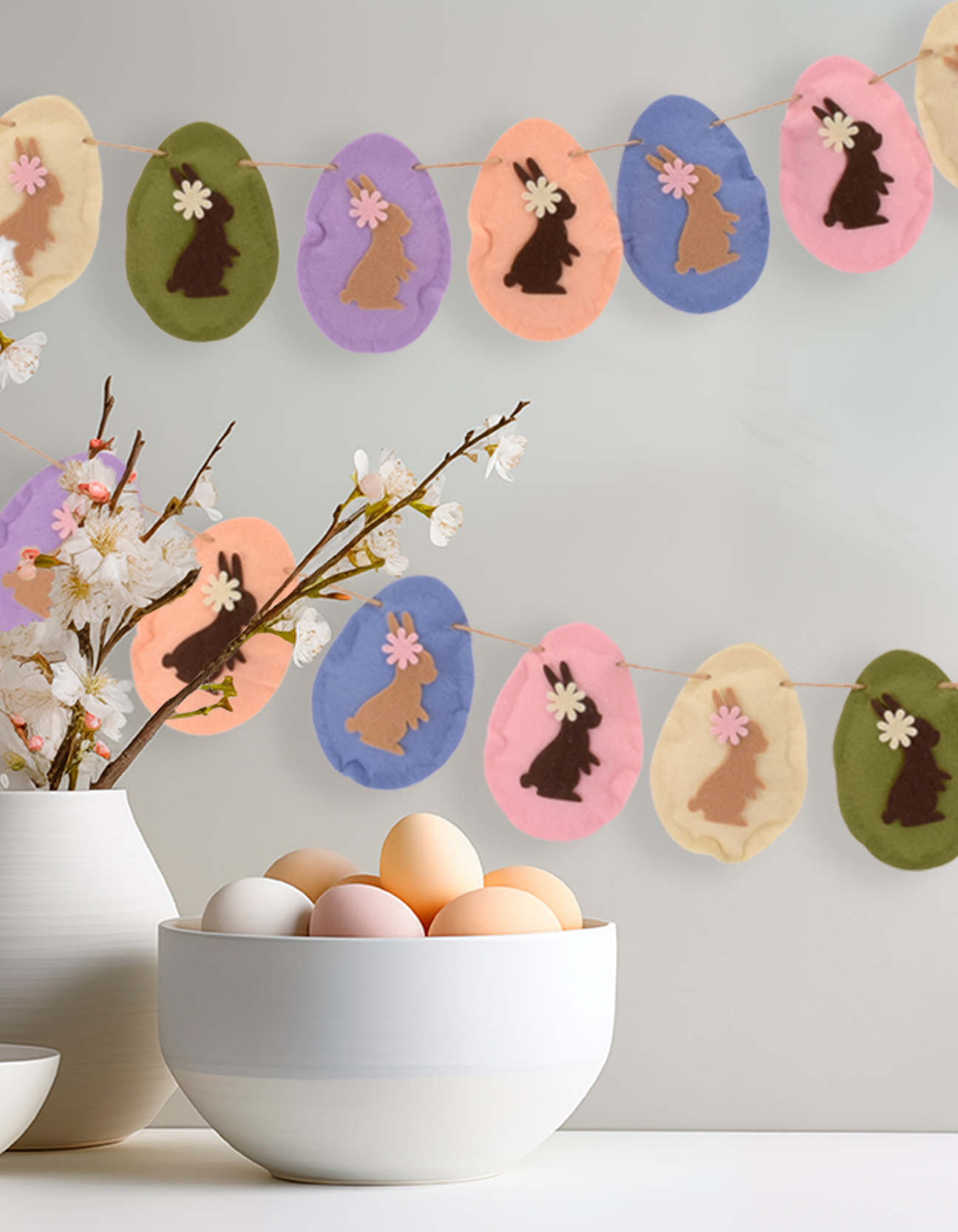 Easter DIY: Felt Egg Garland