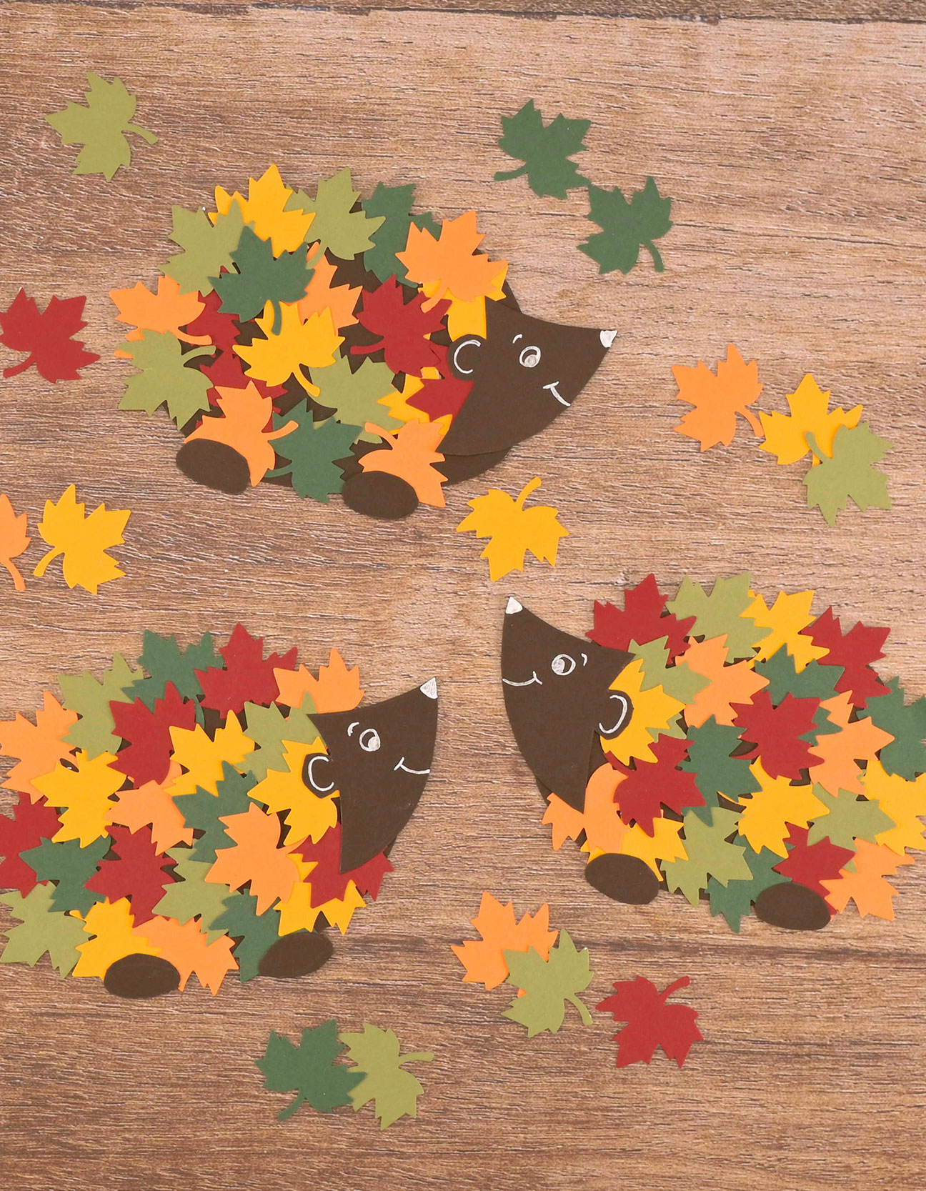 Manualidades de otoño: Erizo de papel
