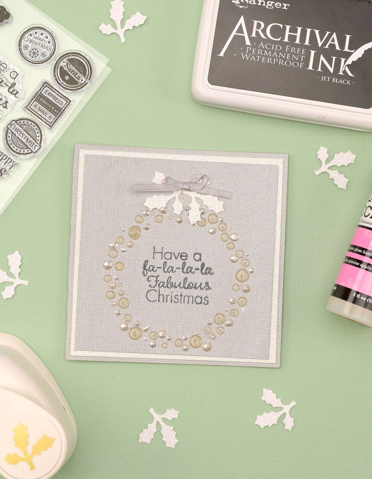 DIY de Noël : Créez une carte avec couronne festive