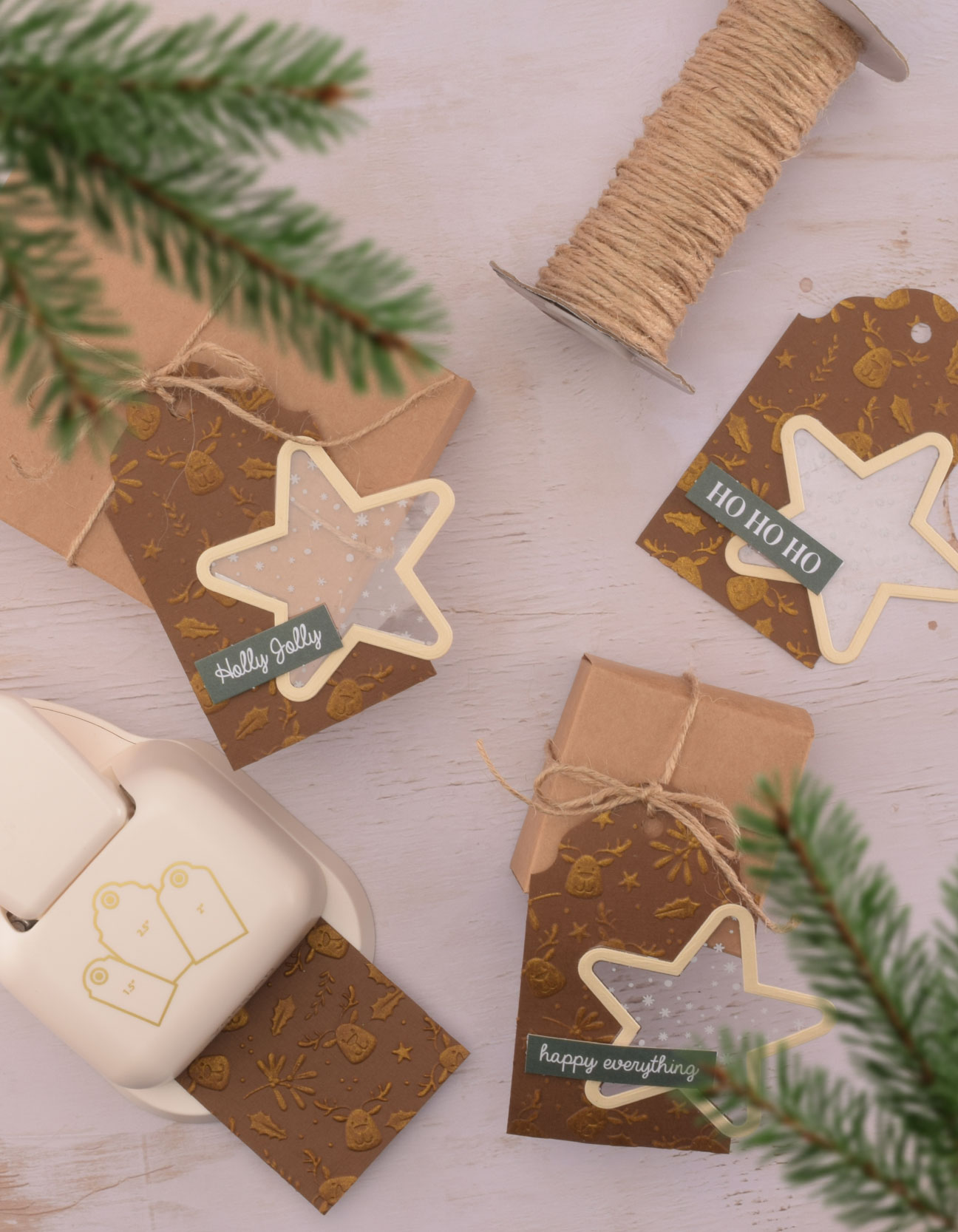 Make Your Own Gift Tags with Reindeer Print - Thumbnail