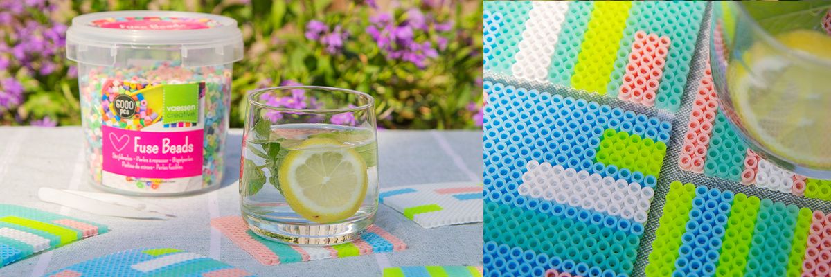 Make Coasters from Iron Beads