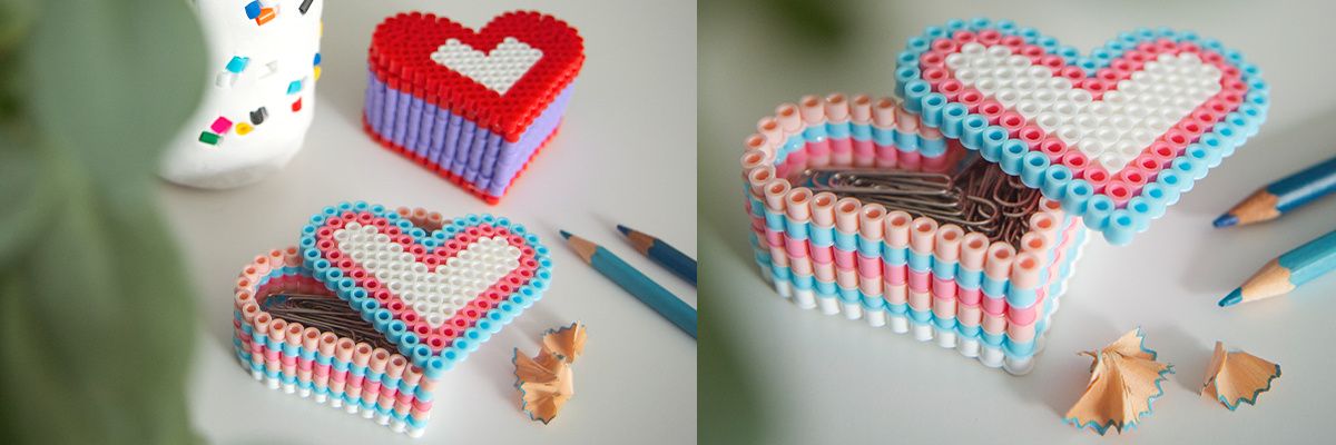 Make a Small Storage Box from Iron Beads for storing Little Items