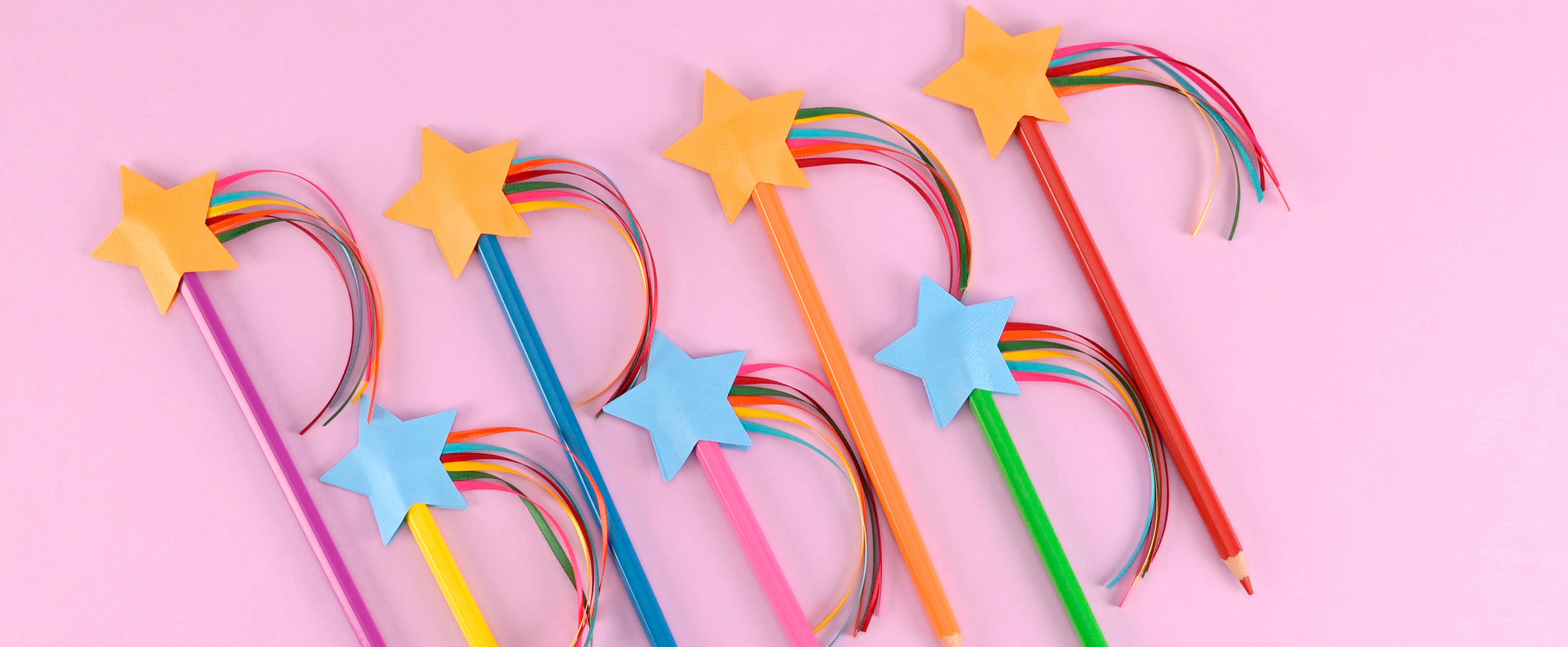 Decorazioni per matite a forma di stella in carta colorata