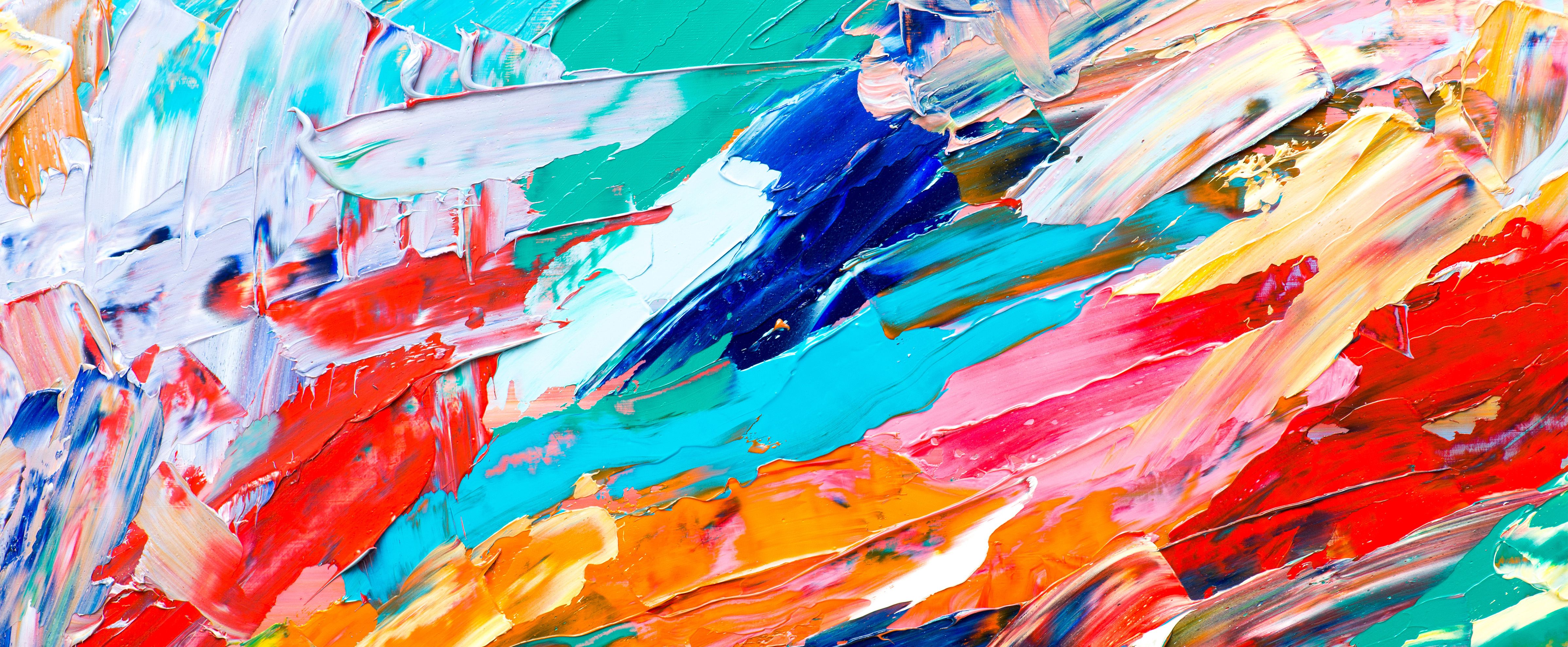 Textura de pintura colorida para manualidades con pintura y proyectos mixed media