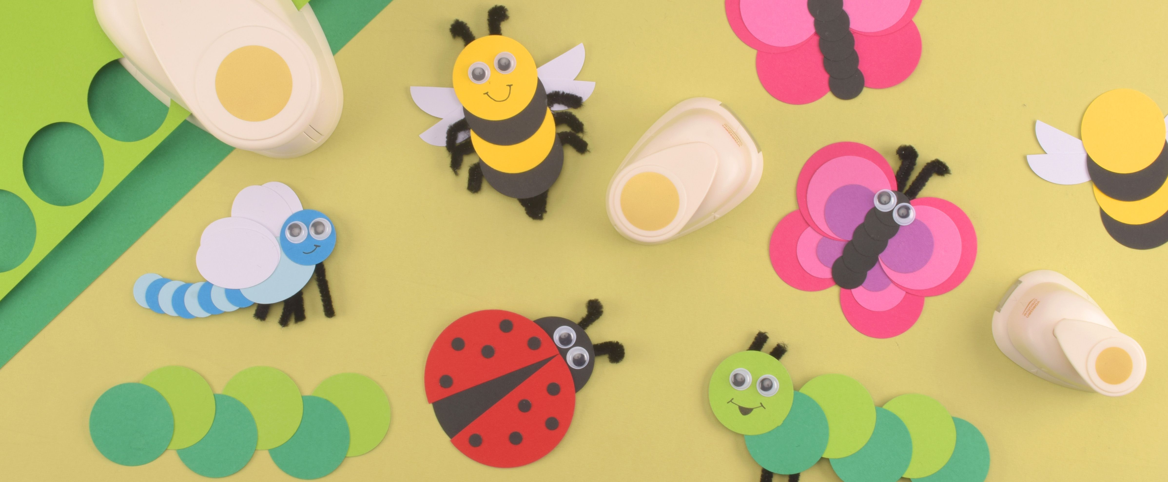 Insectes en papier à fabriquer, idée ludique pour anniversaire d’enfants