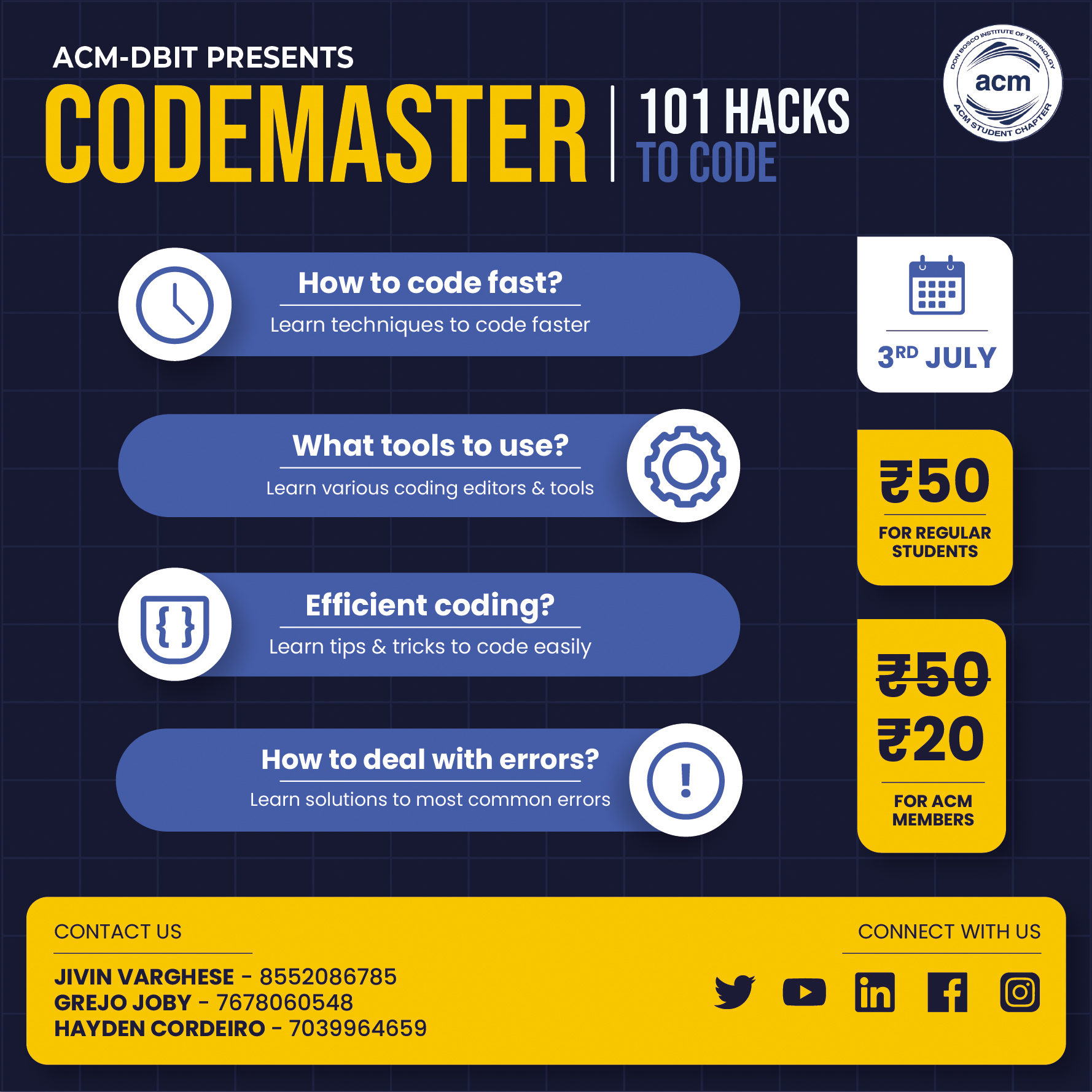 Codemaster- 101 hacks to code