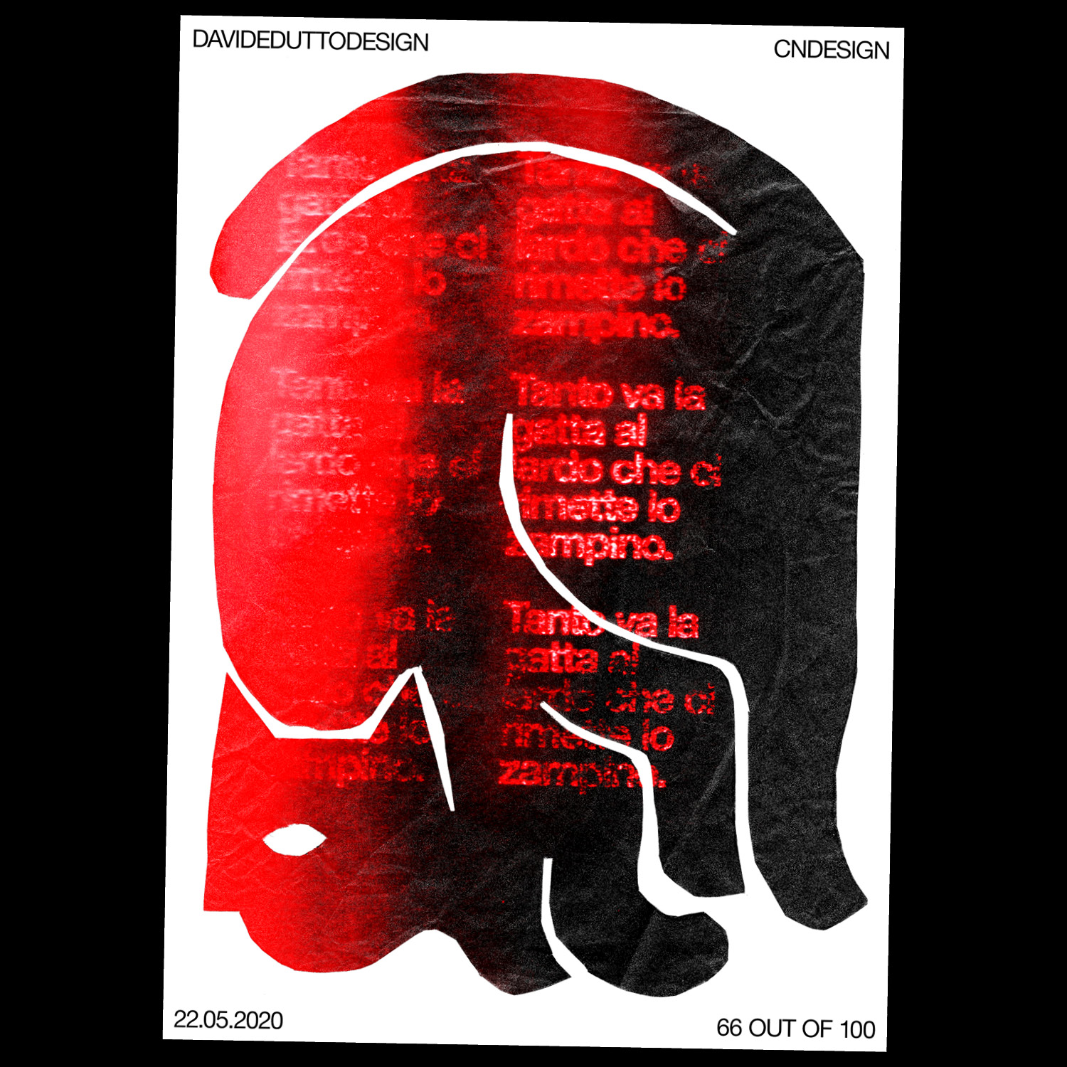 Illustrazione per il poster Tanto va la gatta