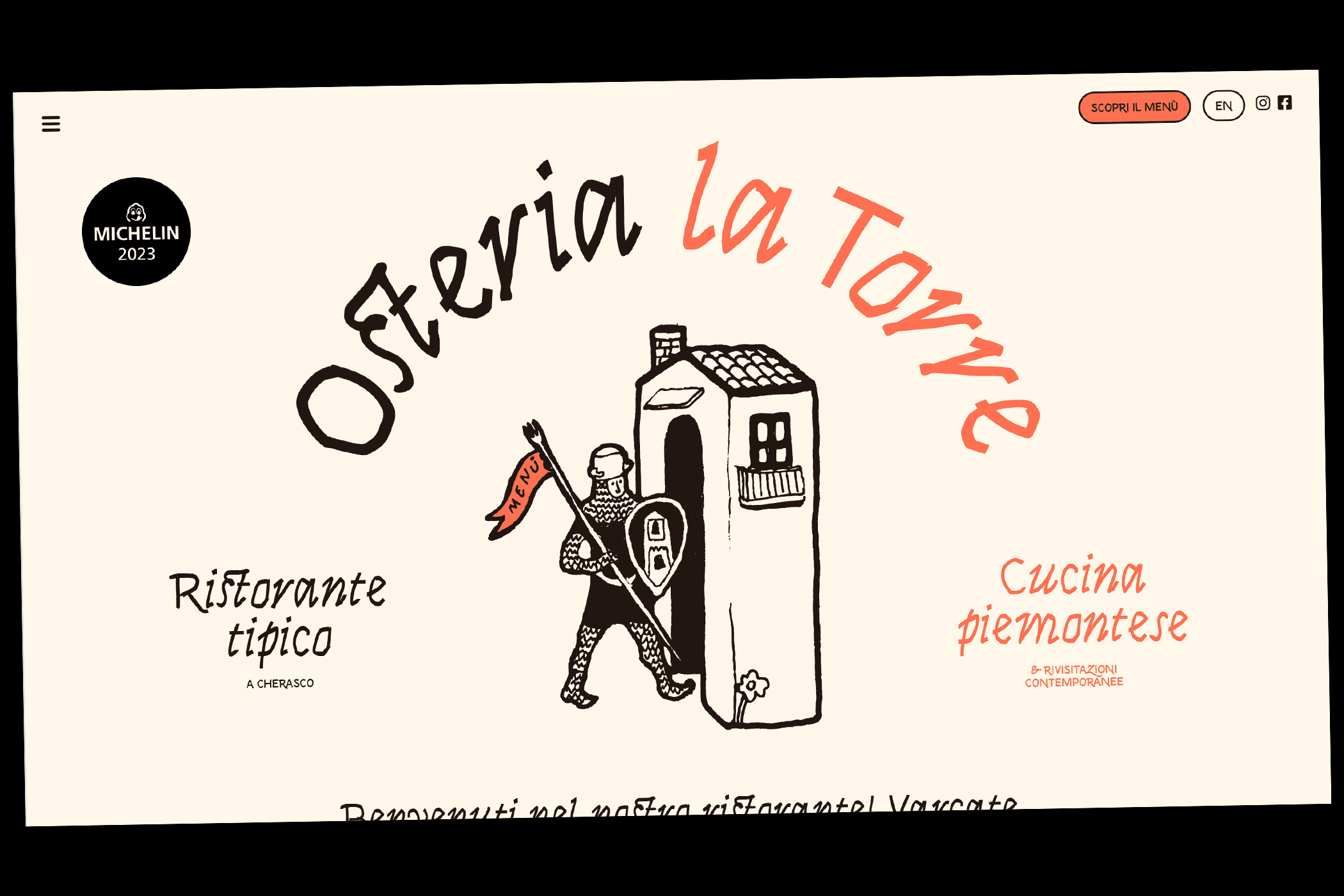 Osteria la Torre, sito web