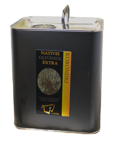 Bio Olivenöl extra nativ, Koroneiki 3000ml