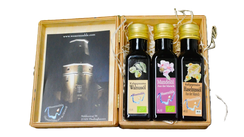 Holzkästchen-Nuss Pur