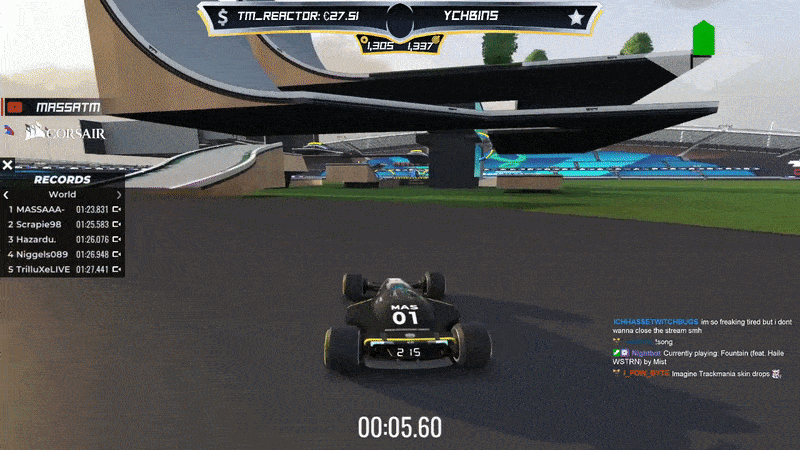 A movie showing a vehicle in Rocket Game League