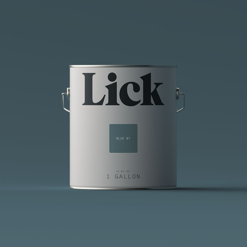 Blue 07: Dark Inky Blue Paint - Matt Interior Paint | Lick