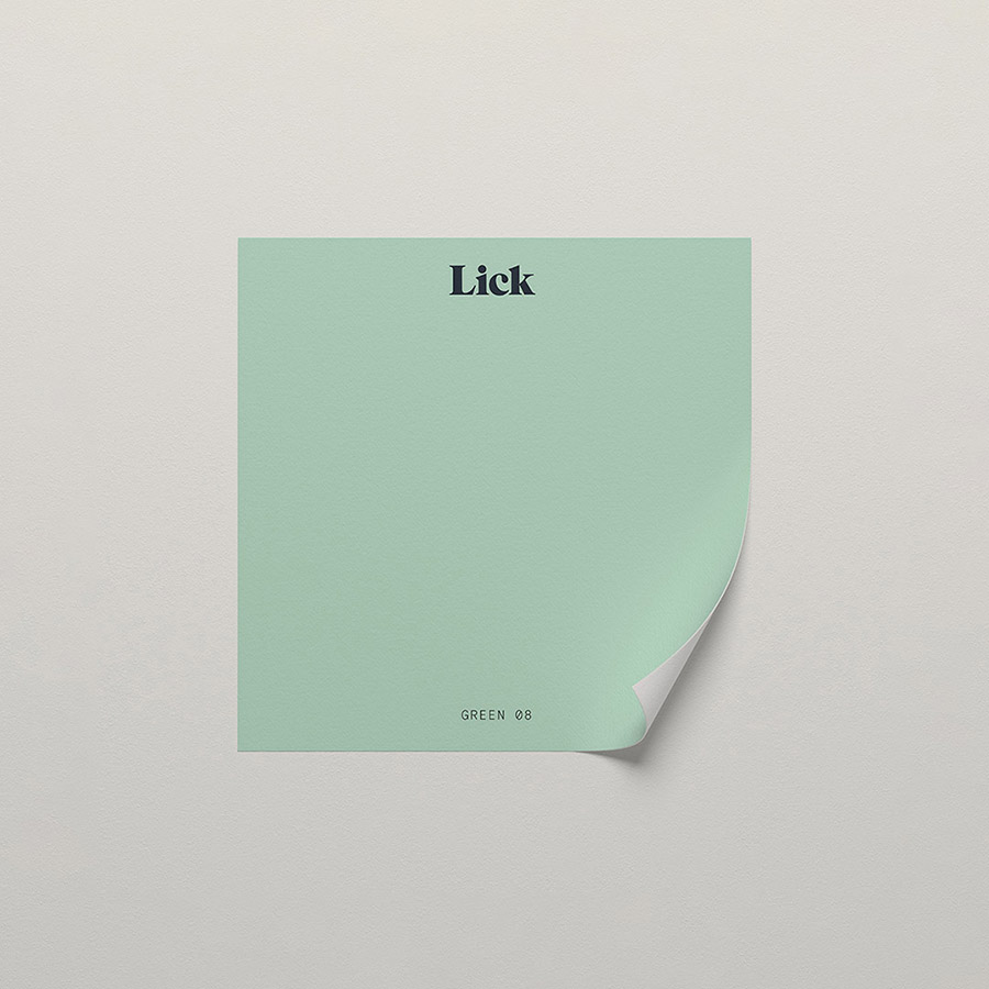 Green 08: Neo Green Paint - Peel & Stick Paint Sample | Lick