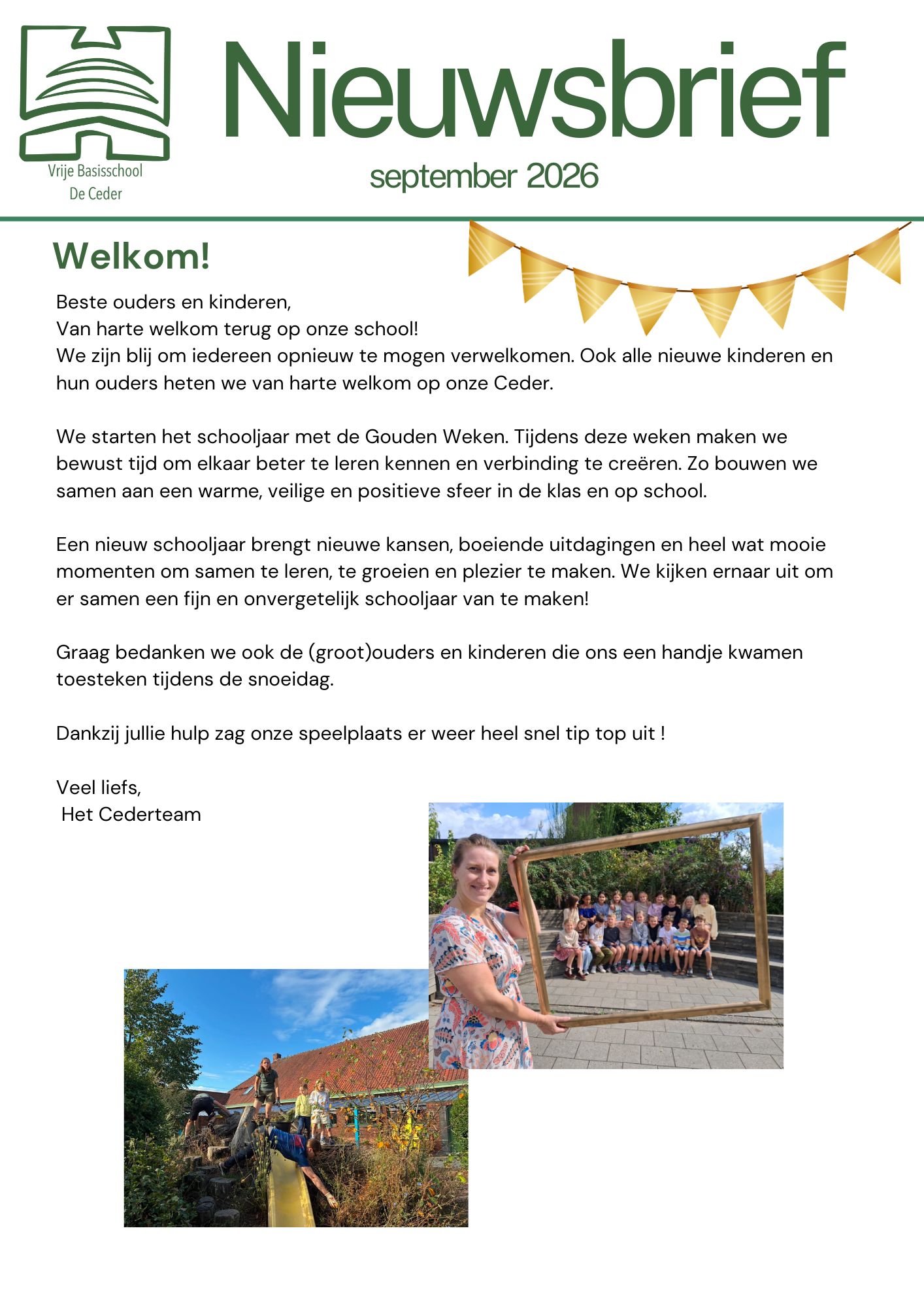 🎒 Een nieuwe start op De Ceder! 🌟