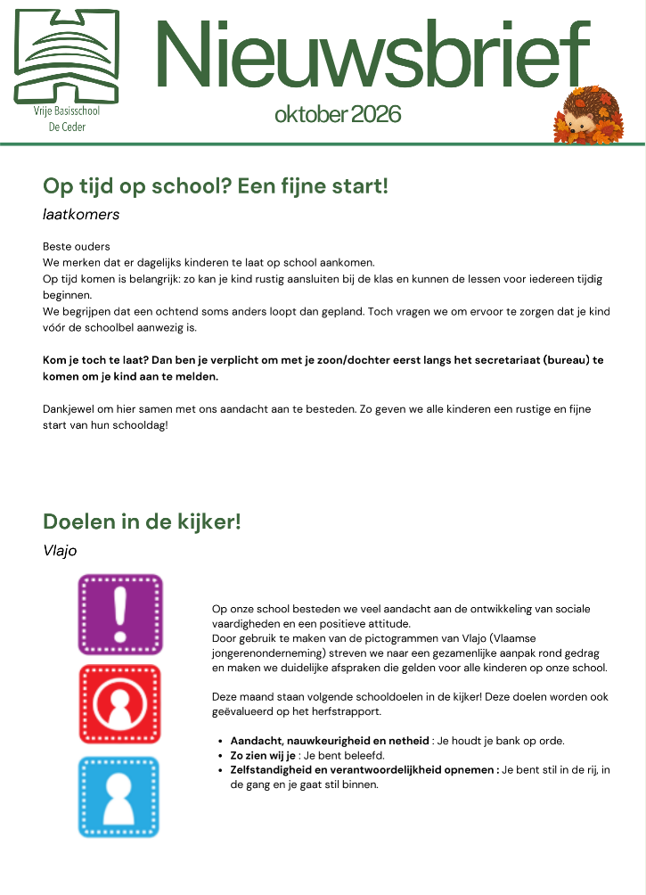 🍁 Onze nieuwsbrief voor oktober 🍂