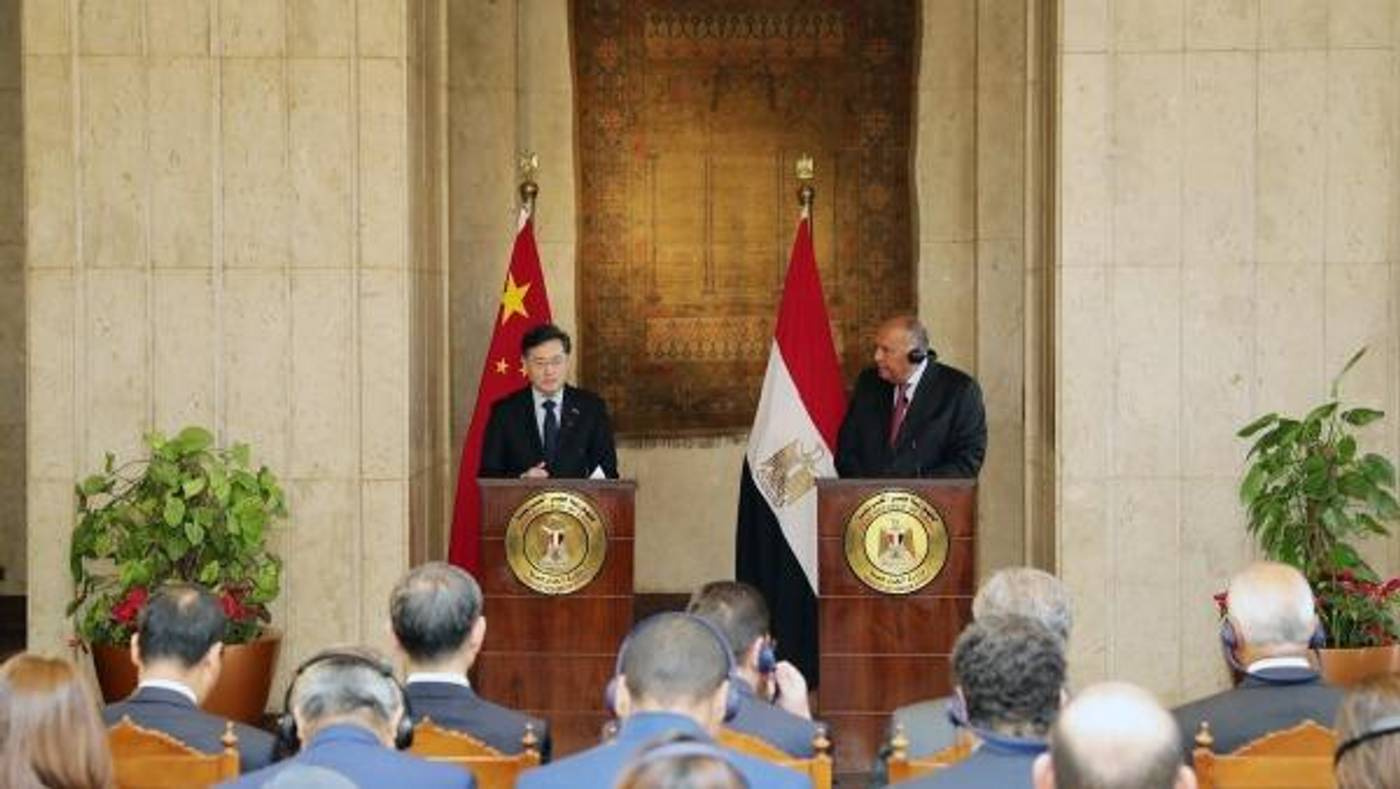 The Chinese Foreign Minister's visit to Egypt