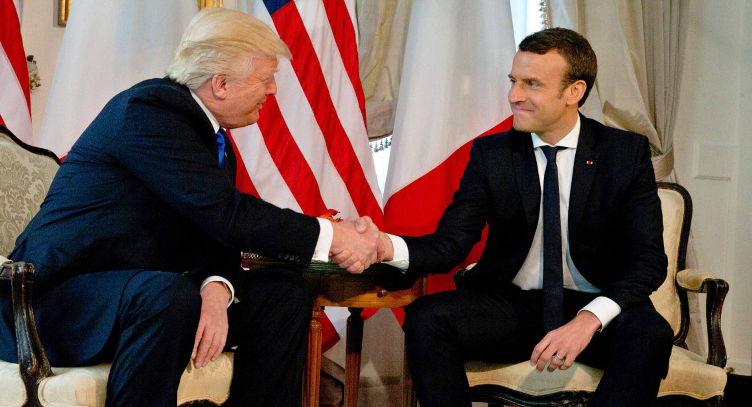Tariffs and Iran nuclear deal: Macron and Merkel visit President Trump