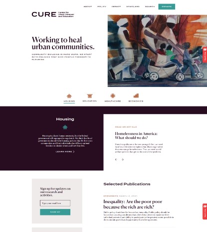 CURE - Website Development