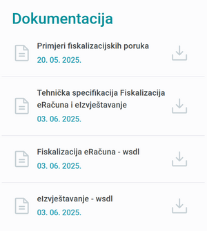 Fiskalizacija 20 dokumentacija