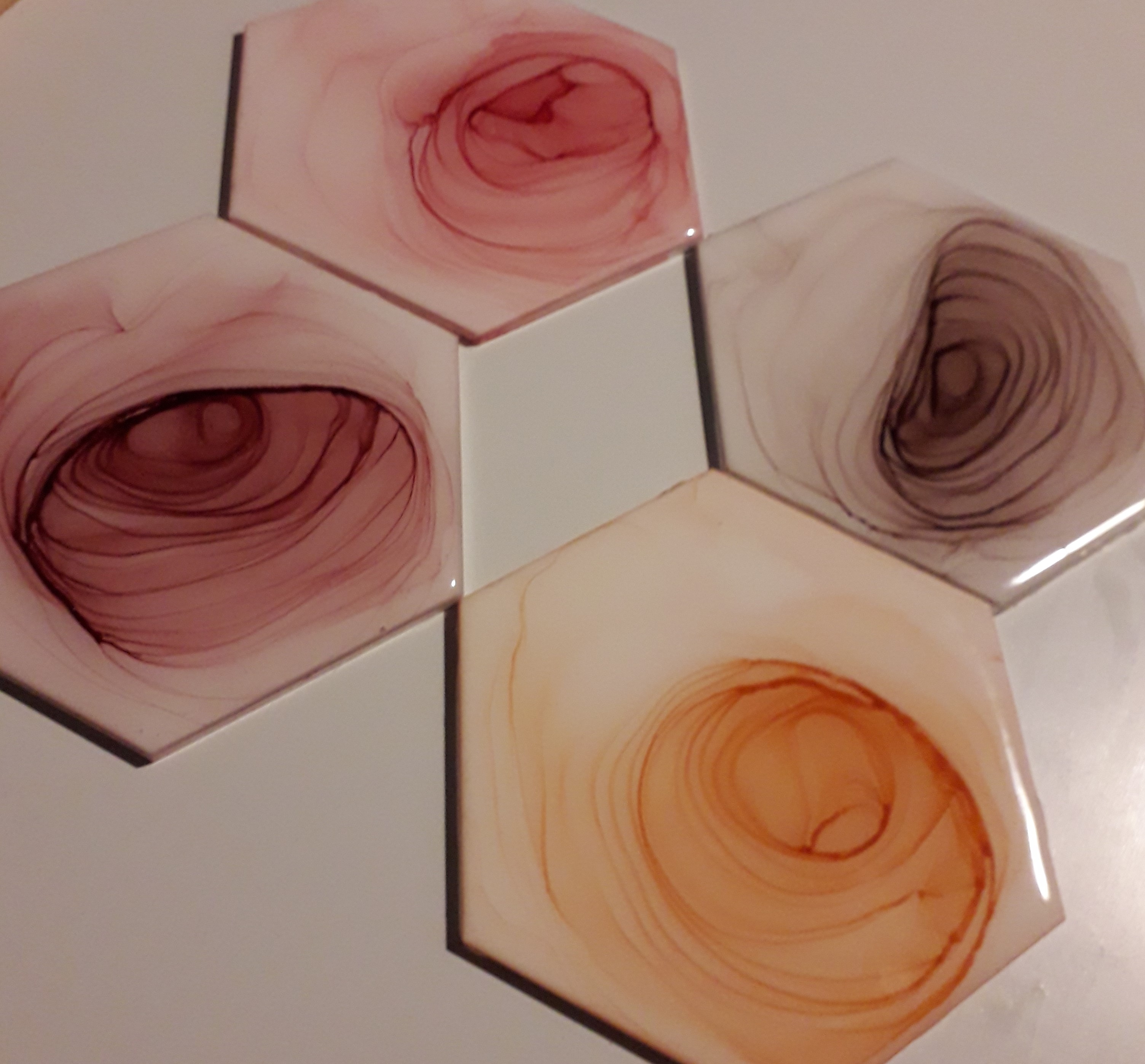 An image of a solo peice titled Hex Spring - Set of 4