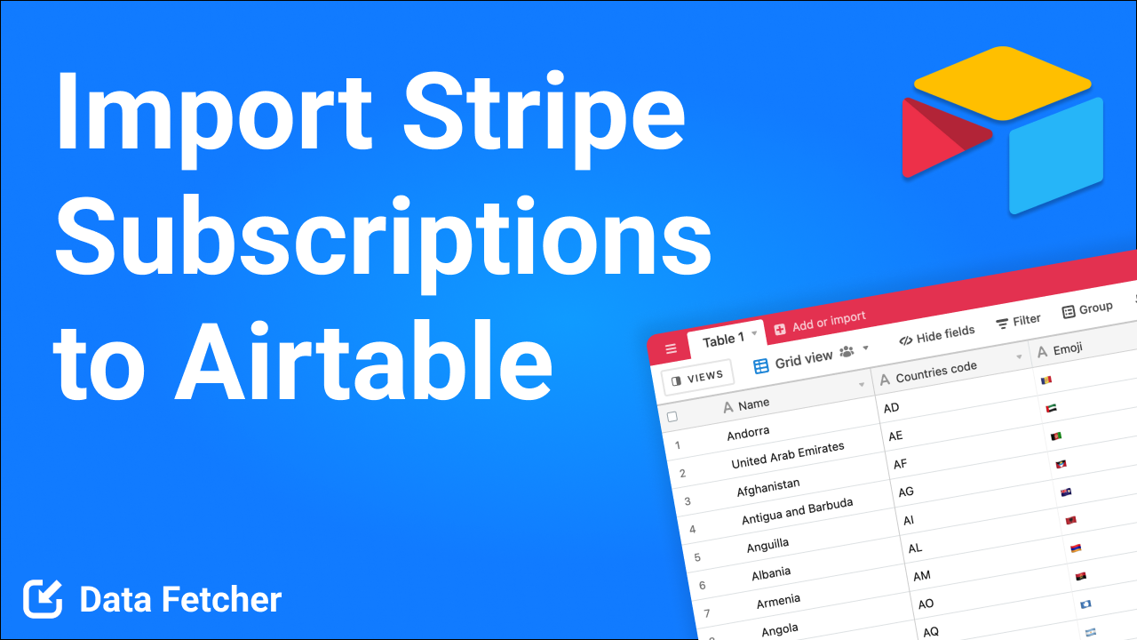 How to Import Stripe Subscriptions to Airtable