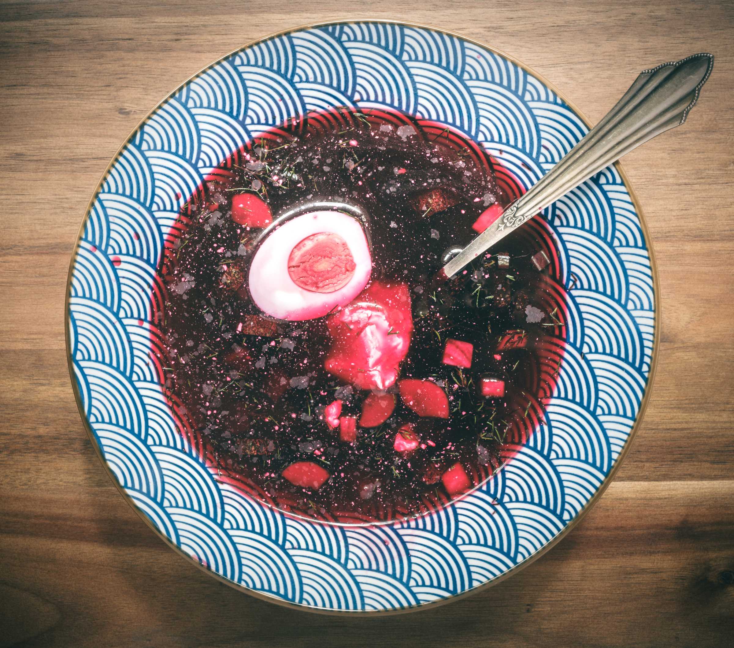 Svekolnik (cold borscht) recipe by Tacohuaco