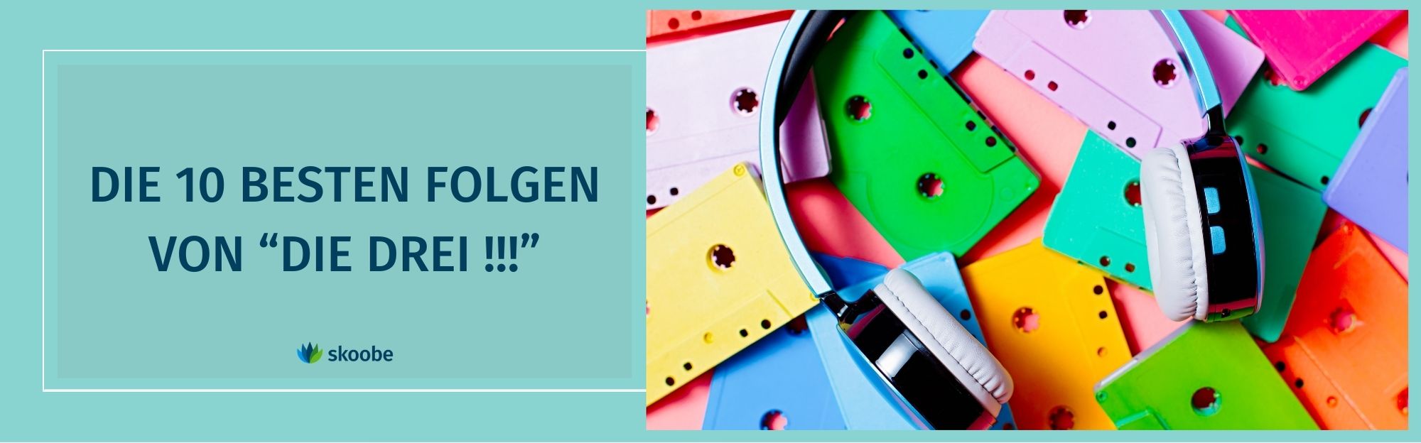 Bunte Kassetten und ein Köpfhörer