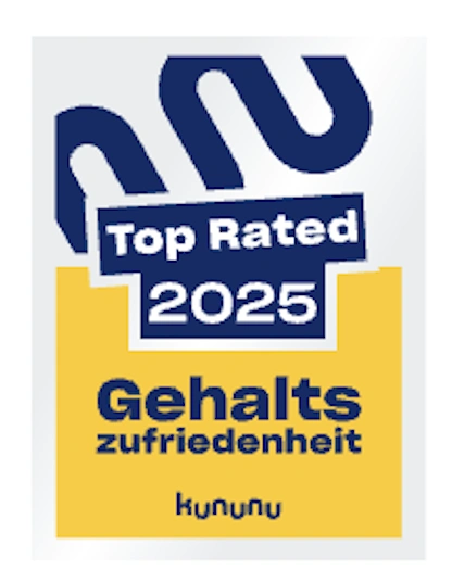 kununu Auszeichnung "Top Rated Gehaltszufriedenheit" 2025