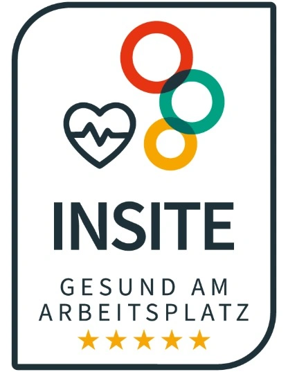 Logo des Zertifikats INSITE-Gesund am Arbeitsplatz
