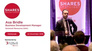 Savannah Resources (SAV) - Asa Bridle, Business Development Manager
