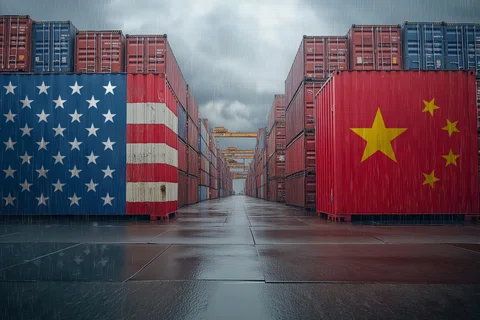 Lunchtime market roundup: FTSE dips on China tariffs, US trade jitters featured picture