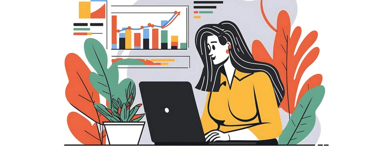 A woman on her laptop