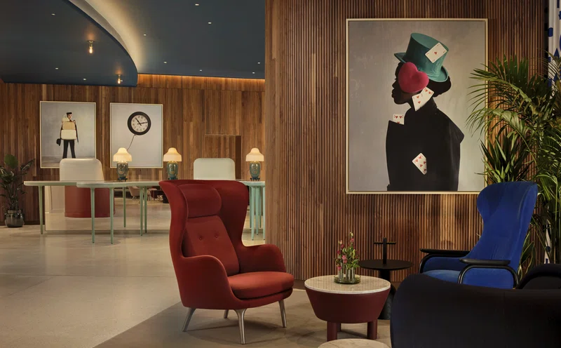 Reception Lobby at London Battersea Power Station