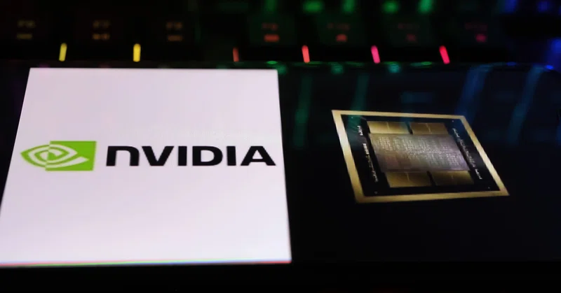 Nvidia promotional picture of Blackwell chip