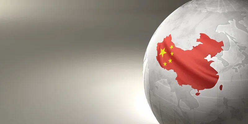 map of china on the earth