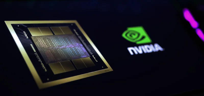 Nvidia chip with company logo