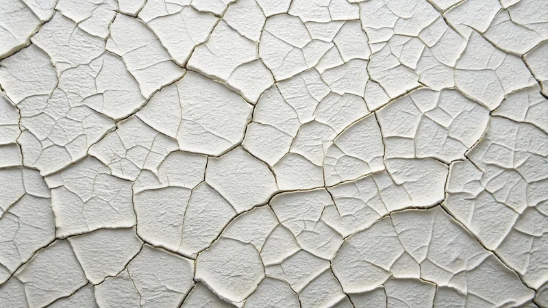 Cracked white ceramic