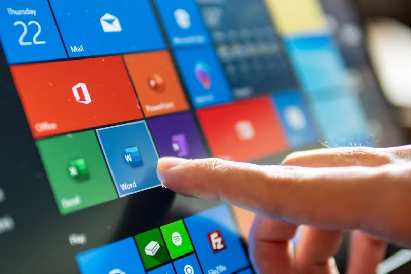 MIcrosoft's collection of software tools on screen