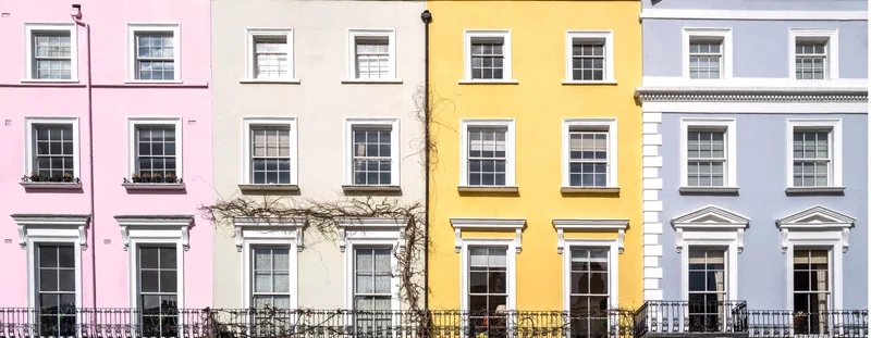 coloured town houses