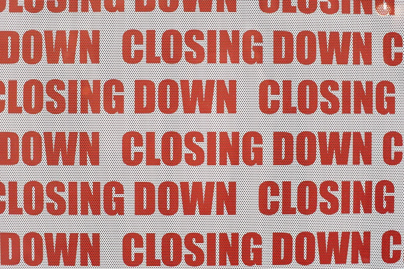 Closing Down signs